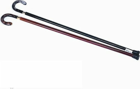 Adco Wooden Cane with Cellulose Handle Walking Stick Black 06160.01
