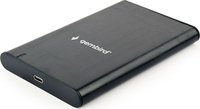 Gembird Hard Drive Case 2.5" SATA III with connection USB 3.1 Type-C in Schwarz color