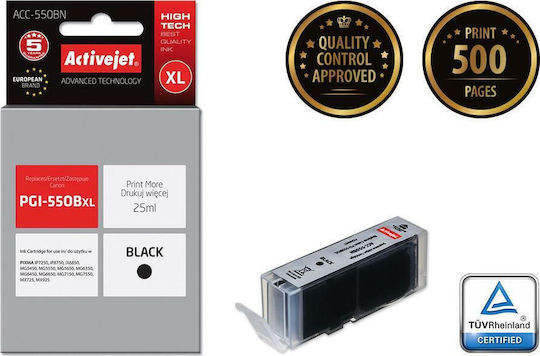 Active Jet Inkjet Printer Compatible Ink Canon PGI-550Bk 25ml Black