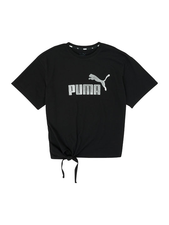 Puma Bluză pentru copii Cu mânecă scurtă Neagră