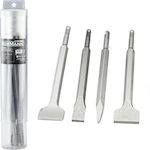 Bormann Pro BHT1450 Set Pointed Chisel & Chisel Bits & Handful with SDS Plus Socket 4pcs 028536