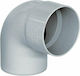 Fasoplast Γωνιακή σύνδεση σωλήνα PVC 40mm ΕΑΚ04087