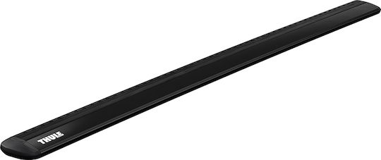 Thule Μπάρες Οροφής Αλουμινίου Wingbar Evo 135εκ. Universal (Σετ χωρίς πόδια) Μαύρες