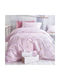Rythmos Seturi de cearșafuri Single Cu elastic Bumbac Symbol Hippo Roz 105x205cm 3buc