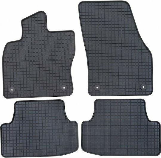 Petex Set of Front and Rear Mats 4pcs for Skoda Karoq 2017+ Black