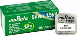 Murata 319/SR527 Μπαταρίες Silver Oxide SR64 1.55V 10τμχ