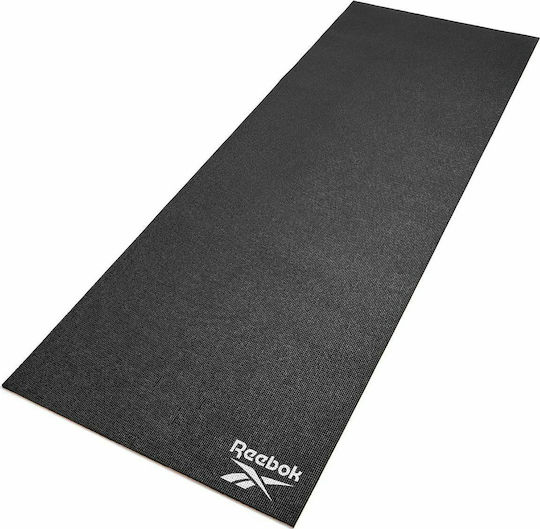 Reebok Double Sided Στρώμα Γυμναστικής Yoga Μαύρο με Ιμάντα Μεταφοράς (173x61x0.6cm)