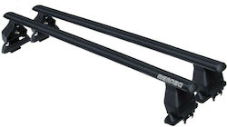 Menabo Roof Bars Metallic 112cm. (with Roof Rack Legs) Black