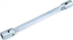 Tactix Dublu Cheie poligon Curbat Cap flexibil Dimensiune 16x17mm