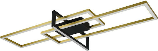 Trio Lighting Salinas Deckenleuchte 100cm Gold mit Integrierter LED