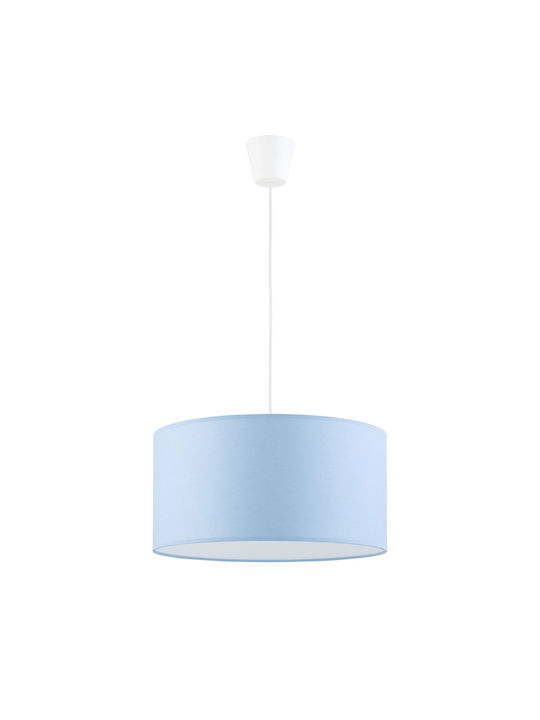 TK Lighting Kids Fabric Single Ceiling Light E27 Rondo 25W 40cm