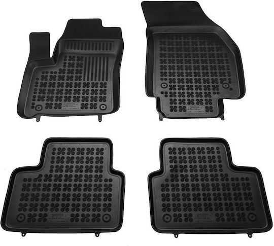 Rezaw Plast Set of Front and Rear Mats 4pcs Tray Type for Opel Meriva 2010-2017 Black