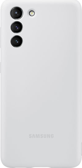 Samsung Silicone Cover Umschlag Rückseite Silikon Gray (Galaxy S21 5G)