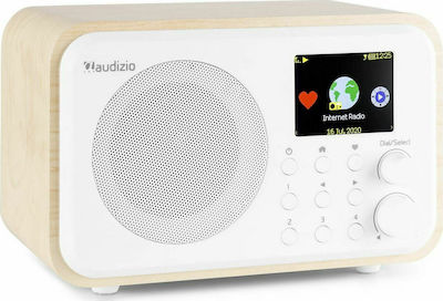 Audizio Venice Tabletop Radio Rechargeable with Bluetooth White