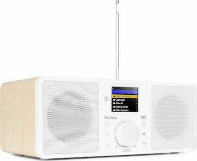 Audizio Rome Tabletop Radio Electric DAB+ with Bluetooth White