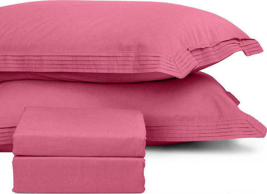 Beauty Home 1850er Set Kissenbezüge Oxford Fuchsie 50x70cm 1850ΜΞ-FUCHSIE