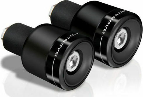 Barracuda Motorcycle Handlebar Counterweights B-Lux in Black Colour