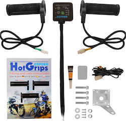 Oxford Θερμαινόμενες Χειρολαβές Μοτοσυκλέτας Hotgrips Premium Sports σε Μαύρο χρώμα