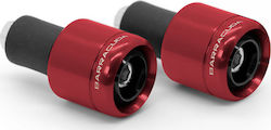 Barracuda Motorcycle Handlebar Counterweights Racing in Red Colour