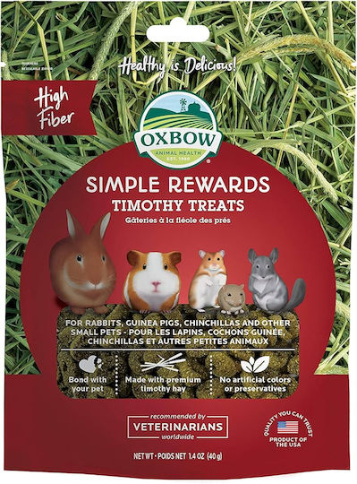 Oxbow Behandelt für Meerschweinchen / Hase / Hamster Simple Rewards Timothy 40gr 1Stück