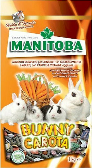 Manitoba Τροφή για Κουνέλι με Καρότο Bunny Carrots 1kg