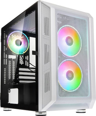 Kolink Citadel Mesh RGB Midi-Turm Computergehäuse Weiß