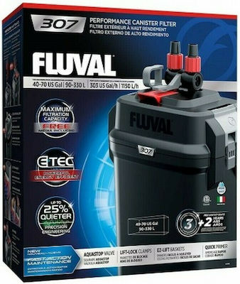 Fluval 207 External Filter 10W for Aquariums up to 220lt with Performance 780lt/h