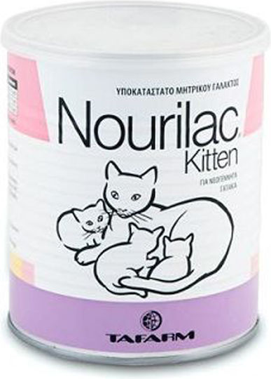 Tafarm Nourilac Kitten Мляко Прах за Укрепване на Организацията 200гр и Бебешко Шише