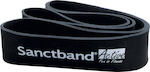 Sanctband Active Super Ελαστικός Ιμάντας Γυμναστικής Μαύρος Πολύ Σκληρό++