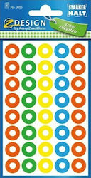 Avery ZDesign Round Small Adhesive Multicolour Label 13mm 160pcs 3055
