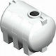 Mytherm Σ5 Porky Plastică Depozit Apă / Petrol / Ulei Cilindric Orizontal 2000lt Albă