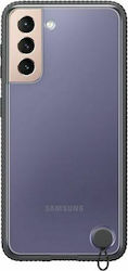Samsung Clear Protective Cover Plastic Back Cover Black (Galaxy S21 5G)