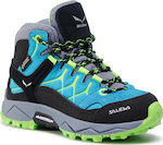 Salewa Παιδικά Μποτάκια Πεζοπορίας Trainer Mid Αδιάβροχα Τιρκουάζ