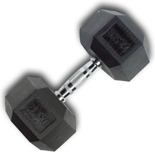 X-FIT Βαράκι Εξάγωνο Λαστιχένιο 1 x 22.5kg