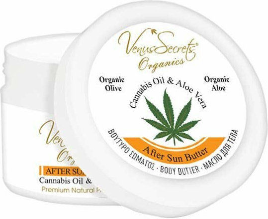 Venus Secrets Cannabis Oil & Aloe Vera After Sun Κρέμα με Shea Butter & Aloe Vera 75ml