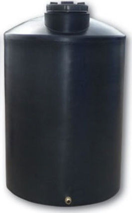 Bakoplast Vertical Cylindrical Plastic Storage Tank 6000lt for Water / Petroleum / Oil White