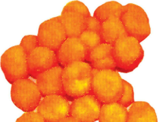 Next Orange Craft Pom Pom with Diameter 20mm Set of 100pcs