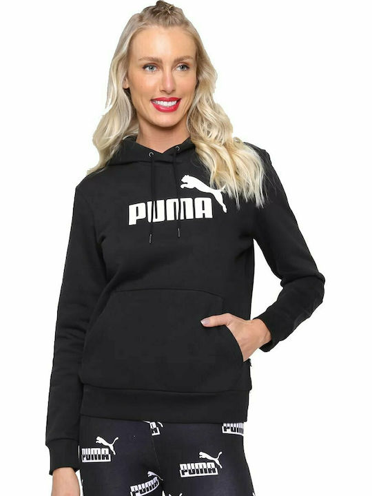 Ess Logo Damen Sweatshirt Kapuzen Schwarz