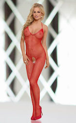 Softline Fishnet Red