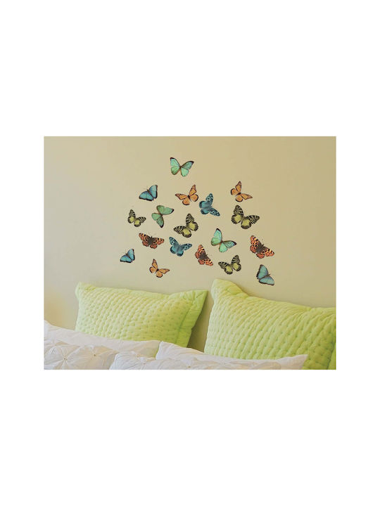 Ango Детска стикерна за стена Стена Butterflies S Пъстър 36бр
