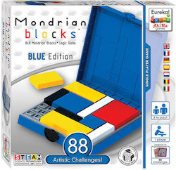 Eureka Board Game Ah! Ha Mondrian Blocks Blue Edition for 1 Player 8+ Years 473555 (EN)