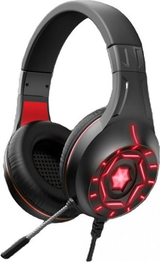 Komc G314 Over Ear Gaming Headset με σύνδεση USB Κόκκινο