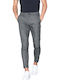 Gabba Pisa Herrenhose Chino in Normaler Passform Grey Check