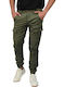 T0190 Trousers Cargo Elastic in Slim Fit Khaki