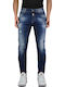 Biker F3541 Herren Jeanshose Elastisch mit Skinny Passform Marineblau