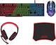 Aoas AS-1088 Σετ Gaming Πληκτρολόγιο με RGB φωτισμό & Ποντίκι (Αγγλικό US)