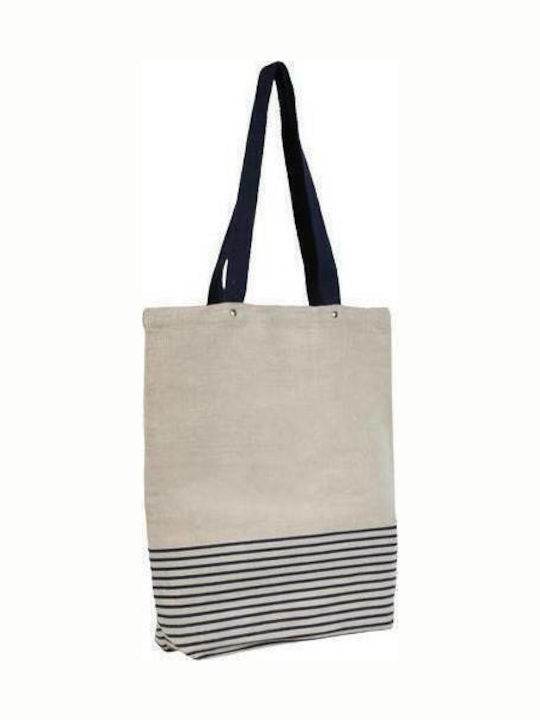 Ubag Newport Stoff Einkaufstasche für Einkaufen Natural/Navy