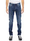 Teddy E2479 Men's Jeans Pants Elastic with Super Slim Fit Blue