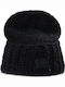 Rosa Γυναικείος Beanie Σκούφος σε Μαύρο χρώμα