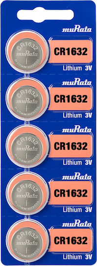 Murata Lithium Watch Battery CR1616 3V 5pcs